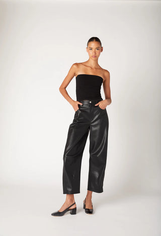 BLANKNYC BARREL LEATHER PANTS -EVENING ROUTINE