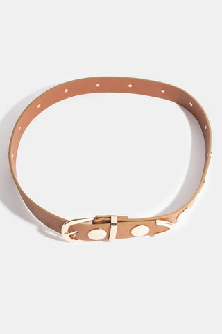 STUDDED LEATHER BELT