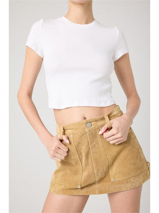 BLANKNYC- REAL SUEDE MINI SKIRT