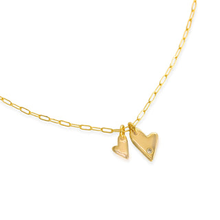 CHAIN NECKLACE WITH HEART CHARM