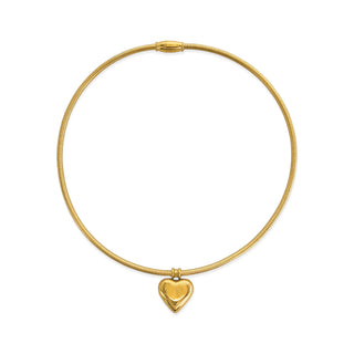 GOLD HEART PENDANT NECKLACE