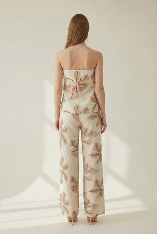DEDE STRAPLESS HAWAII TOP
