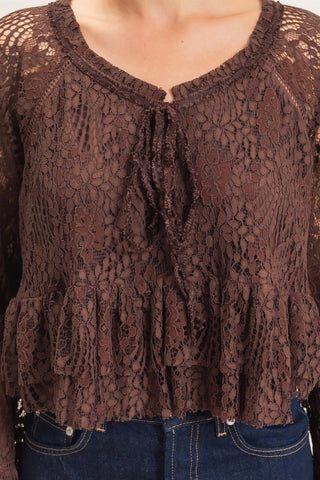 WHISPERING LACE TOP