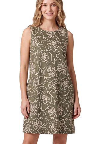 ZARA EMBROIDERY SUEDE MINI  DRESS