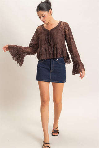WHISPERING LACE TOP