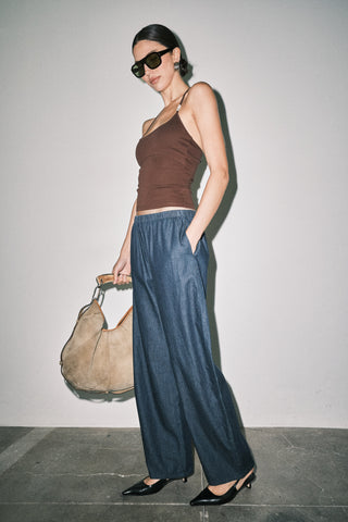 INDIGO ELASTIC DENIM PANT
