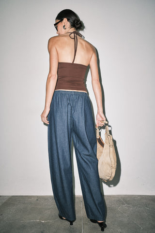 INDIGO ELASTIC DENIM PANT