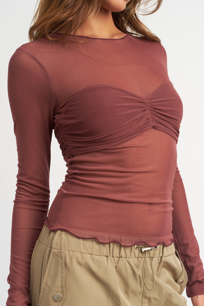 CATWALK RUCHED TOP