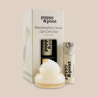 POPPY & POUT LIP CARE DUO- MARSHMALLOW CREME