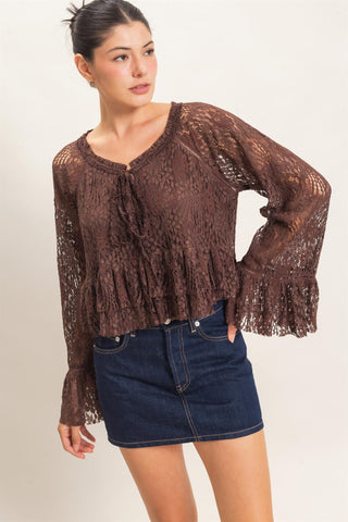 WHISPERING LACE TOP
