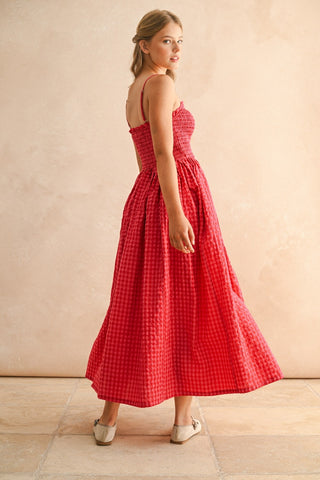 NOAH GINGHAM MAXI DRESS
