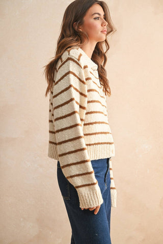 HADLEY STRIPE CARDIGAN