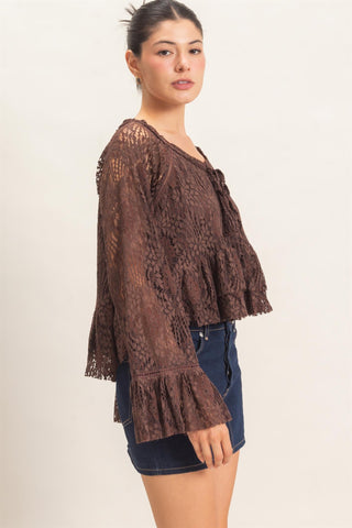 WHISPERING LACE TOP