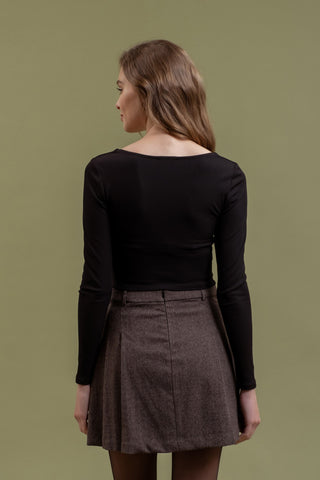 SCOOP NECK LONG SLEEVE