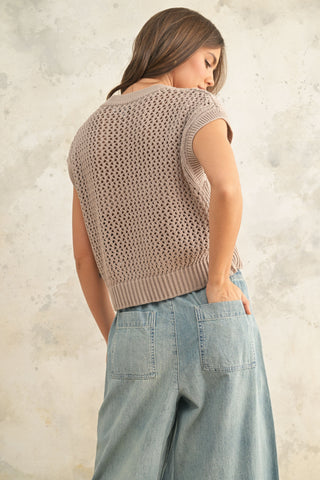CROCHET KNITTED TOP