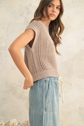 CROCHET KNITTED TOP