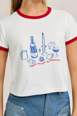 CROISSANTS ON SUNDAY TEE