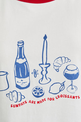 CROISSANTS ON SUNDAY TEE