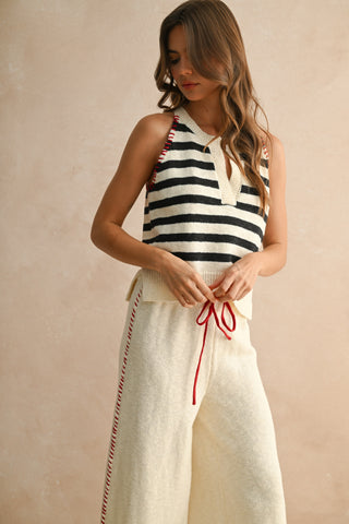 DWELLER NAVY STRIPE TOP