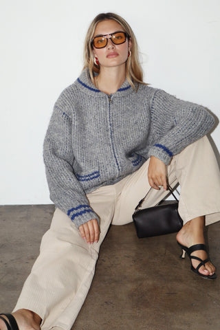 APRES ZIP UP CARDIGAN