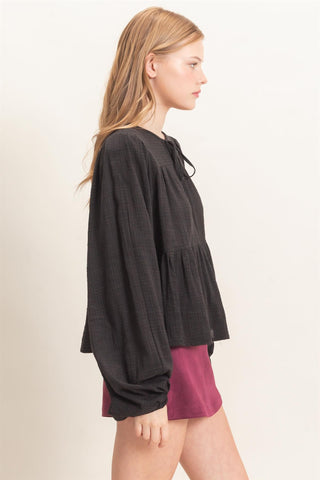 ENTRO PLAID PEPLUM