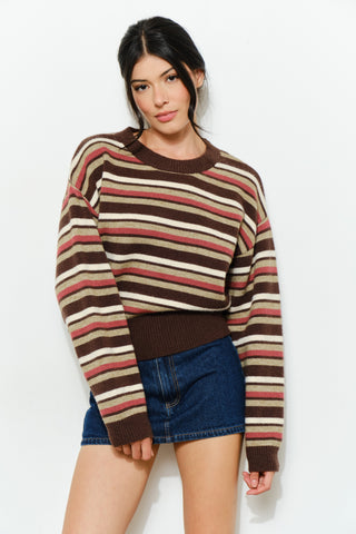 PAT STRIPED SWEATER