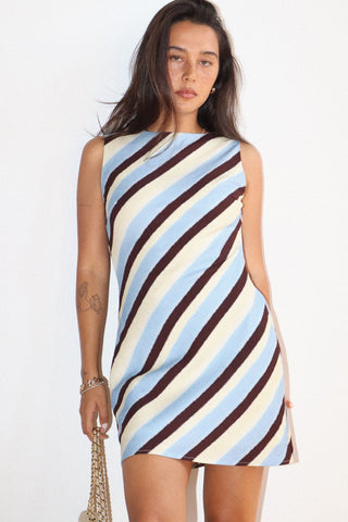 AURELIA STRIPE MINI DRESS