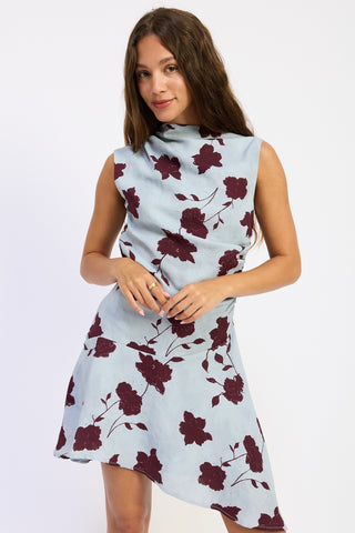 EVERLY FLORAL MINI DRESS