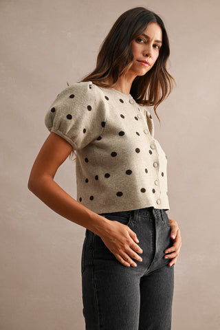 AMORET PUFF SLEEVE TOP