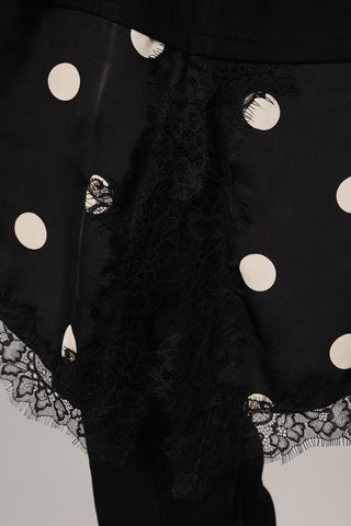 ASYMMETRICAL POLKA DOT TEE