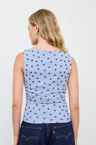 MESH POLKA DOT TANK