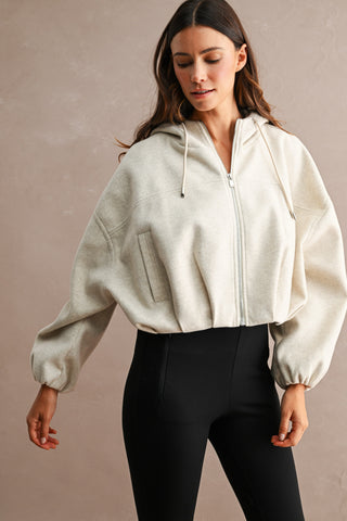 MACKENZIE IVORY BUBBLE JACKET