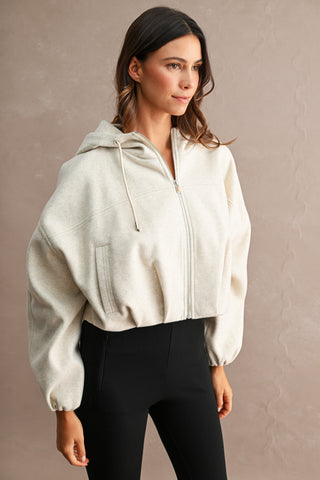 MACKENZIE IVORY BUBBLE JACKET