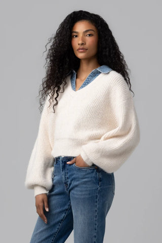 OPEN FIELD CREAM SWEATER -