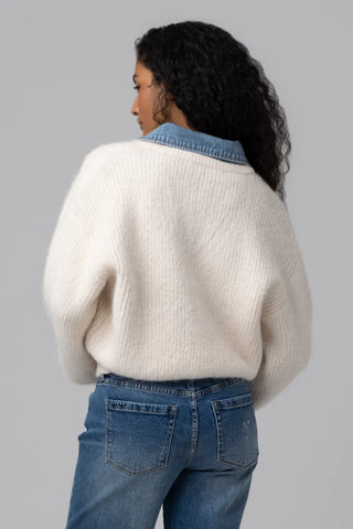 OPEN FIELD CREAM SWEATER -