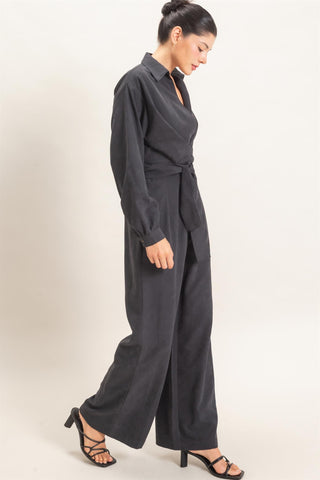 KASSIA SUEDE JUMPSUIT