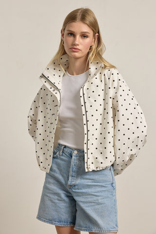 RAY POLKA DOT PULLOVER JACKET