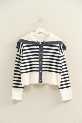 FAIR WINDS STRIPE SWEATER