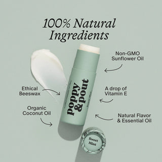 POPPY & POUT LIP CARE DUO-SWEET MINT