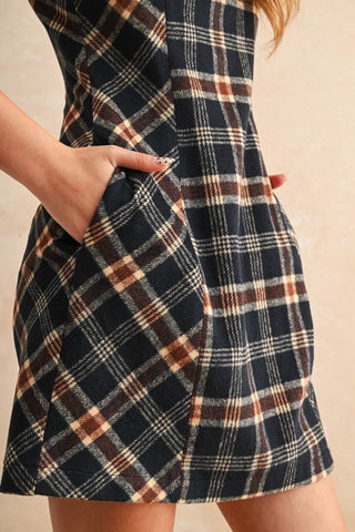 AMARI PLAID DRESS