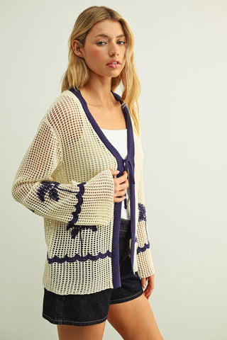 CROCHET KNITTED SUMMER CARDIGAN