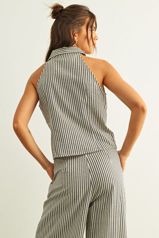 ONYX STRIPE TROUSER PANT