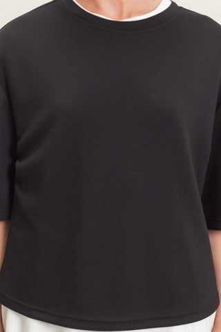 BRITT BLACK SHORT SLEEVE TEE