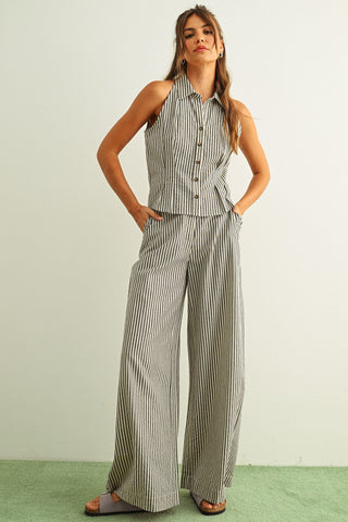 ONYX STRIPE TROUSER PANT