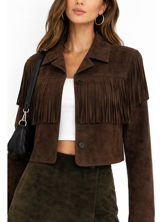 FRINGE REAL SUEDE JACKET- BlankNYC