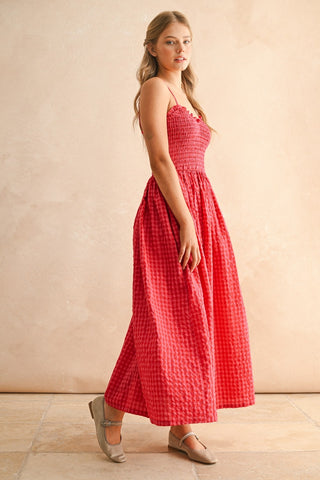 NOAH GINGHAM MAXI DRESS