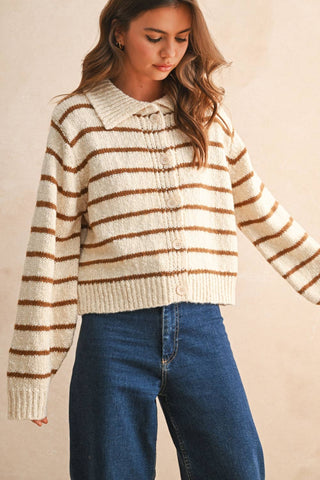 HADLEY STRIPE CARDIGAN