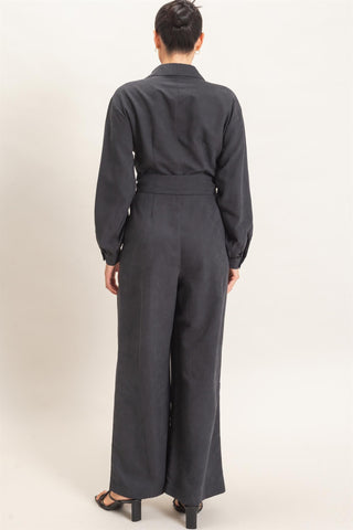 KASSIA SUEDE JUMPSUIT