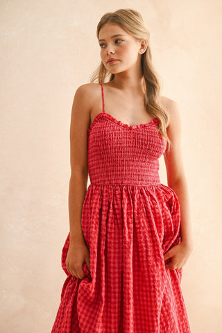 NOAH GINGHAM MAXI DRESS
