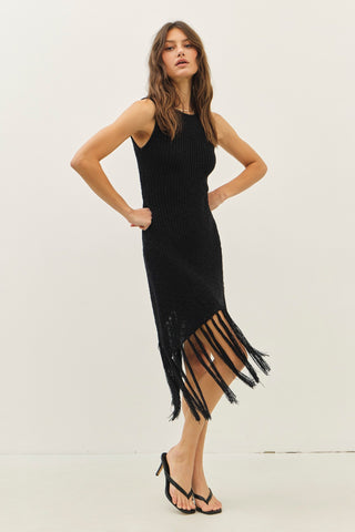 HEAD TURNING FRINGE DRESS